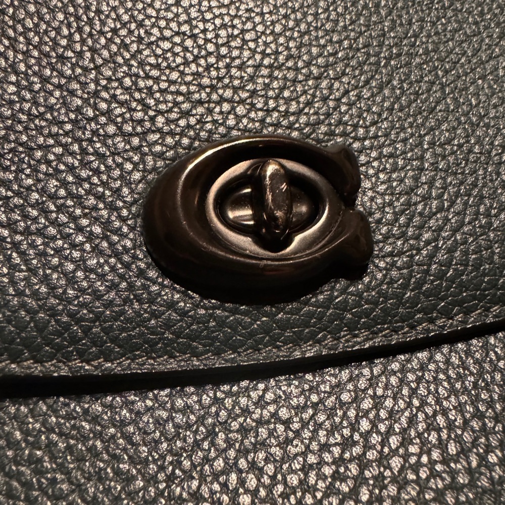 Coach Cassie Elegant Black Crossbody Bag Dark Pine Green - Picture 3 of 11